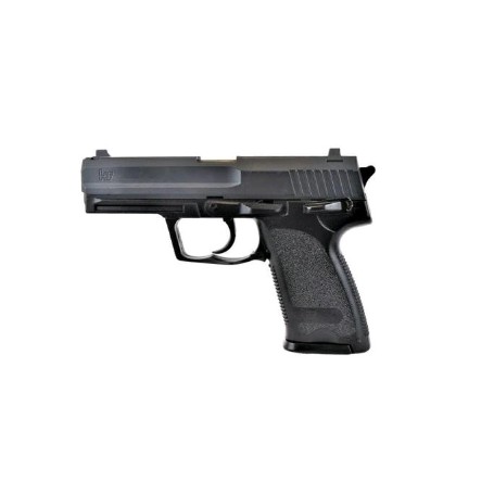 Pistola AIRSOF HFC black con cuerpo de ABS, calibre 6mm, bolas de PVC